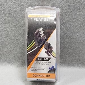 Hopkins 48205 Vehicle Trailer Connector 4 Way Flat Hopkins Towing Solutions NOS